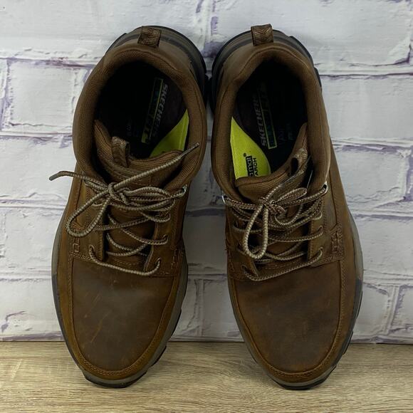 Skechers Respected Boswell Brown Mid Boots Men's 11.5 Relaxed Fit Lace Up Hiking - Picture 6 of 9